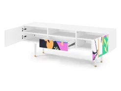 Móvel De Tv| Mueble de TV - 170х59х41 cm - T6 - La Tristesse du Roi, Branco Bege