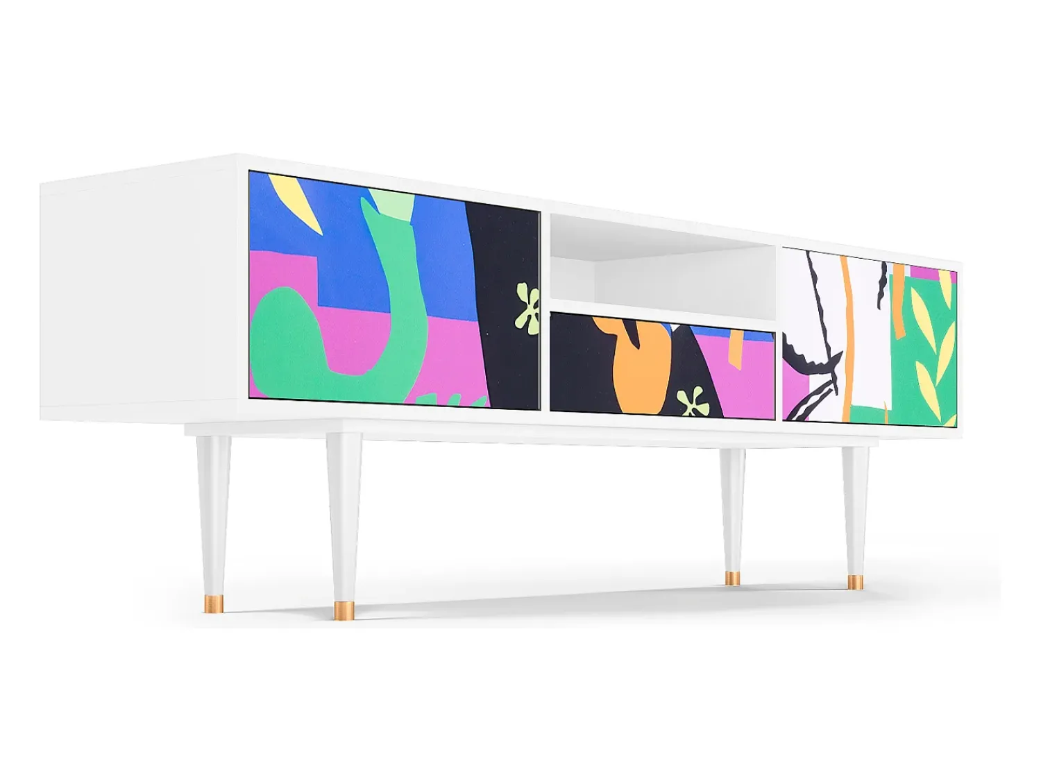 Móvel De Tv| Mueble de TV - 170х59х41 cm - T6 - La Tristesse du Roi, Branco Bege