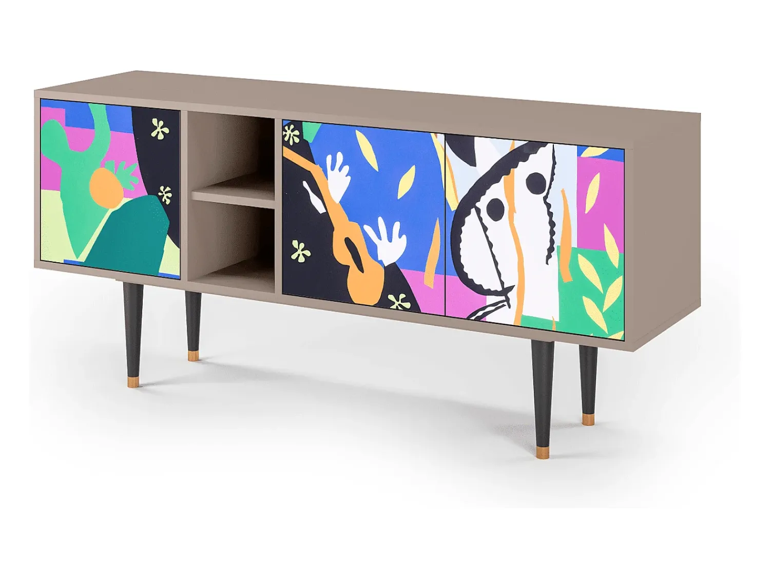 Móvel De Tv| Mueble de TV - 150х69х41 cm - T5 - La Tristesse du Roi, Latte Bege