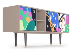 Móvel De Tv| Mueble de TV - 150х69х41 cm - T5 - La Tristesse du Roi, Latte Bege
