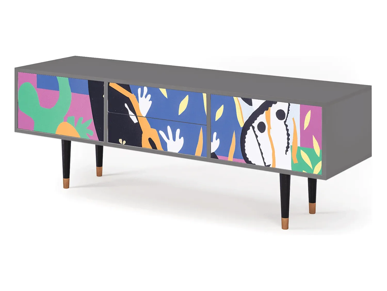 Mueble de TV - 170х59х48 cm - T4 - La Tristesse du Roi, Cinza^ Móvel De Tv