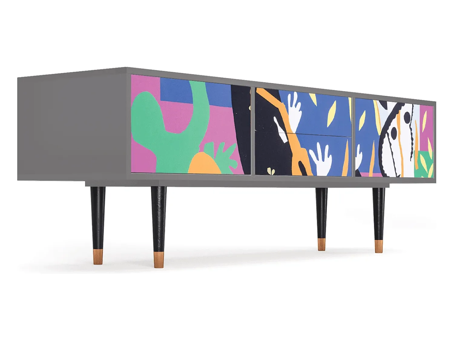 Mueble de TV - 170х59х48 cm - T4 - La Tristesse du Roi, Cinza^ Móvel De Tv