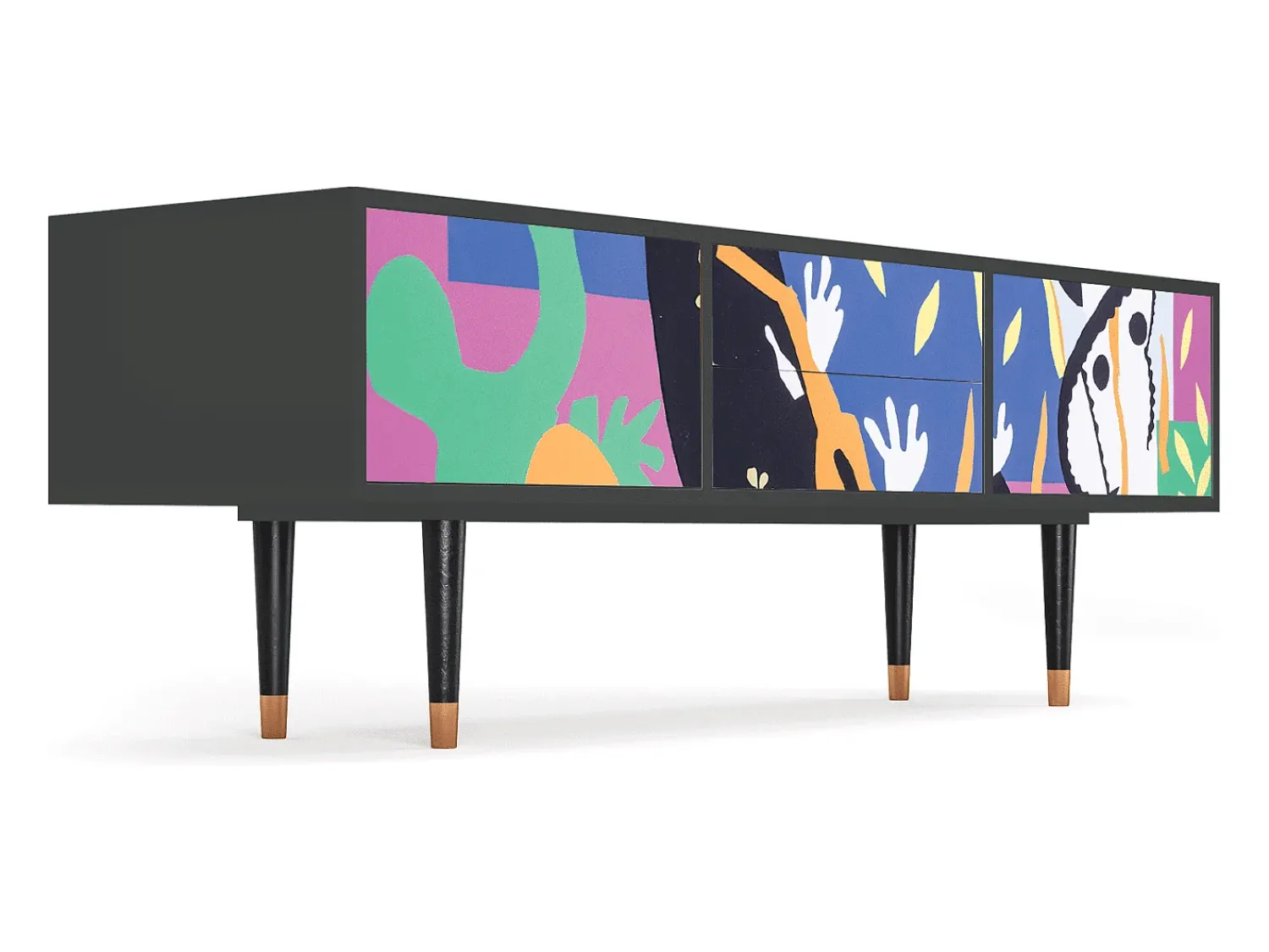 Sale Mueble de TV - 170х59х48 cm - T4 - La Tristesse du Roi, Antracite Cinza antracite