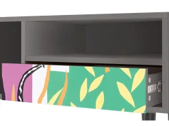 Outlet Mueble de TV - 115х59х48 cm - T3 - La Tristesse du Roi, Cinza Cinzento