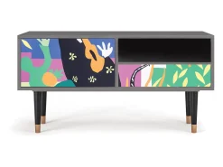 Outlet Mueble de TV - 115х59х48 cm - T3 - La Tristesse du Roi, Cinza Cinzento