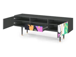 Móvel De Tv* Mueble de TV - 170х59х41 cm - T6 - La Tristesse du Roi, Antracite Cinza antracite