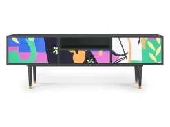 Móvel De Tv* Mueble de TV - 170х59х41 cm - T6 - La Tristesse du Roi, Antracite Cinza antracite