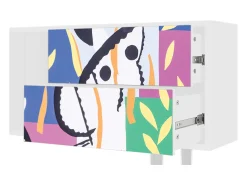 Móvel De Tv* Mueble de TV - 170х69х48 cm - T1 - La Tristesse du Roi, Branco Bege