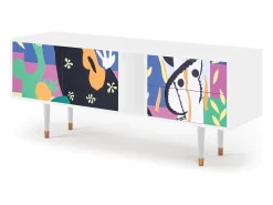 Móvel De Tv* Mueble de TV - 170х69х48 cm - T1 - La Tristesse du Roi, Branco Bege