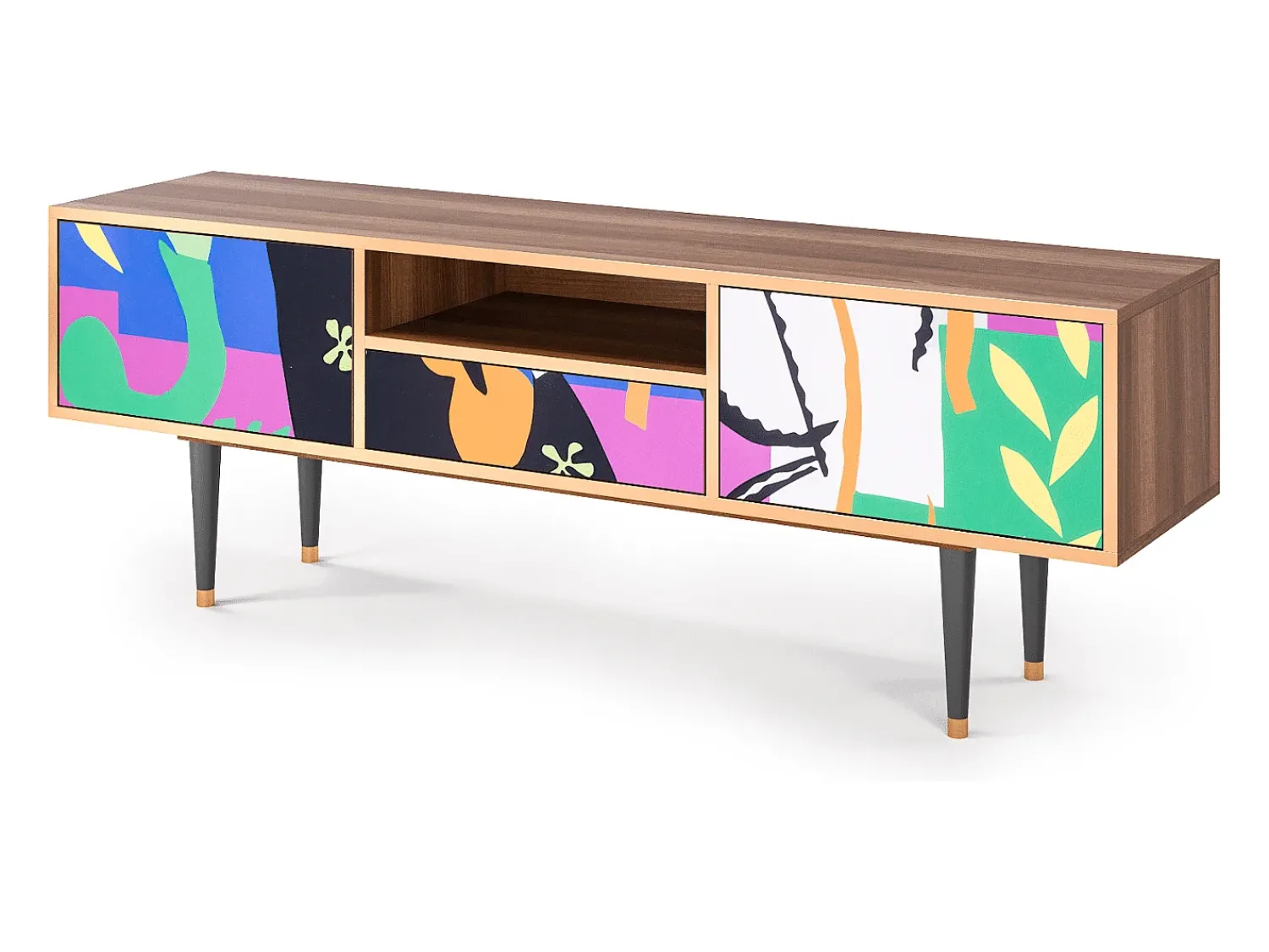 Mueble de TV - 170х59х41 cm - T6 - La Tristesse du Roi, Nogueira^ Móvel De Tv