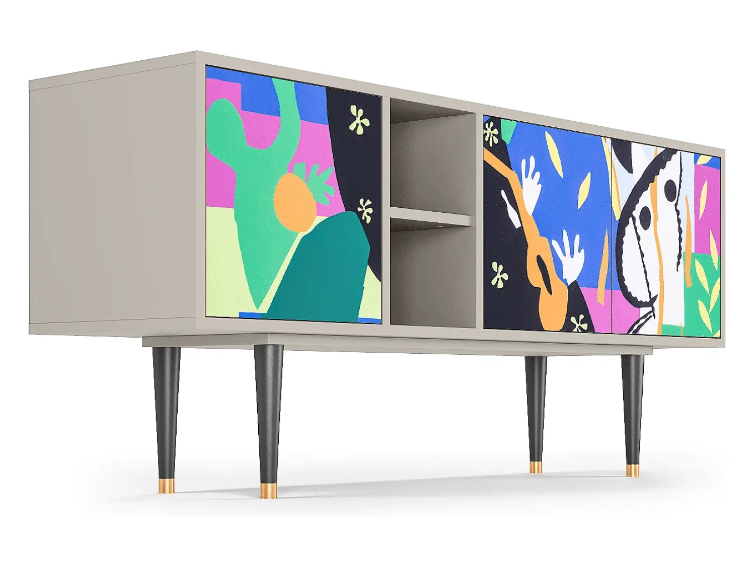 Mueble de TV - 150х69х41 cm - T5 - La Tristesse du Roi, Areia^ Móvel De Tv