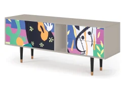Móvel De Tv* Mueble de TV - 170х69х48 cm - T1 - La Tristesse du Roi, Areia Bege