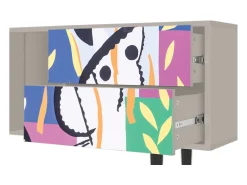 Móvel De Tv* Mueble de TV - 170х69х48 cm - T1 - La Tristesse du Roi, Areia Bege
