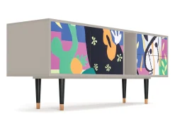Móvel De Tv* Mueble de TV - 170х69х48 cm - T1 - La Tristesse du Roi, Areia Bege