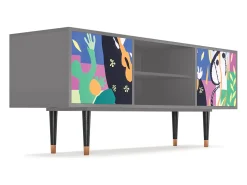 Outlet Mueble de TV - 170х69х48 cm - T2 - La Tristesse du Roi, Cinza Cinzento
