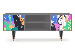 Outlet Mueble de TV - 170х69х48 cm - T2 - La Tristesse du Roi, Cinza Cinzento