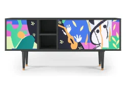 Móvel De Tv* Mueble de TV - 150х69х41 cm - T5 - La Tristesse du Roi, Antracite Cinza antracite
