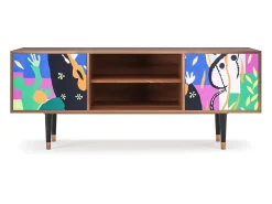 Móvel De Tv* Mueble de TV - 170х69х48 cm - T2 - La Tristesse du Roi, Nogueira Castanho