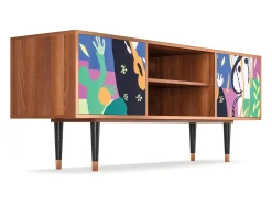 Móvel De Tv* Mueble de TV - 170х69х48 cm - T2 - La Tristesse du Roi, Nogueira Castanho