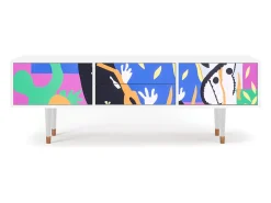 Móvel De Tv| Mueble de TV - 170х59х48 cm - T4 - La Tristesse du Roi, Branco Bege