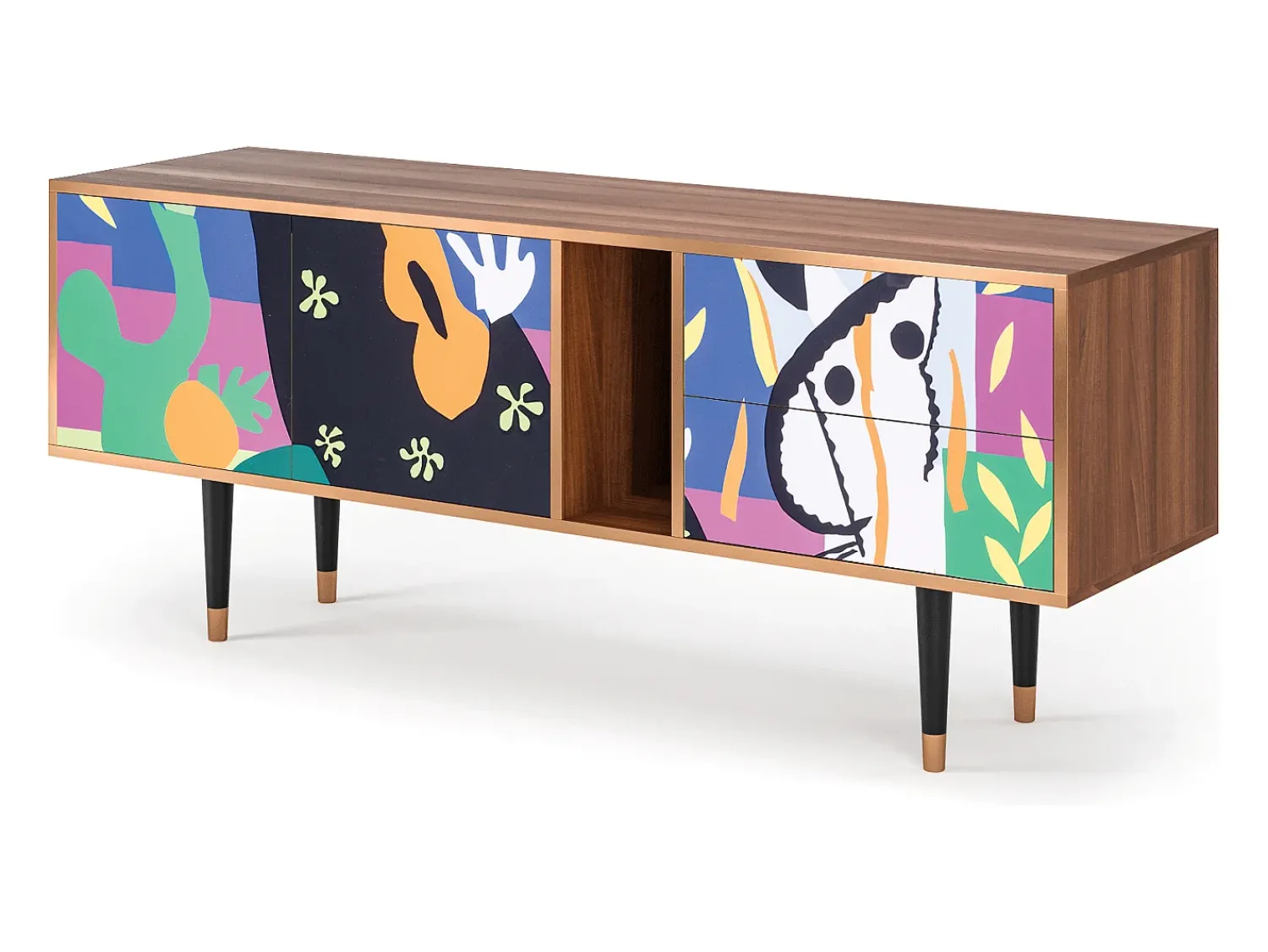Mueble de TV - 170х69х48 cm - T1 - La Tristesse du Roi, Nogueira^ Móvel De Tv