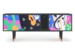 Clearance Mueble de TV - 170х69х48 cm - T1 - La Tristesse du Roi, Antracite Cinza antracite