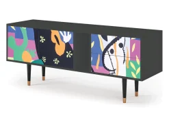 Clearance Mueble de TV - 170х69х48 cm - T1 - La Tristesse du Roi, Antracite Cinza antracite