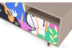 Hot Mueble de TV - 125х56х41 cm - T7 - La Tristesse du Roi, Latte Bege