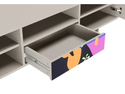 Móvel De Tv* Mueble de TV - 170х59х41 cm - T6 - La Tristesse du Roi, Areia Bege