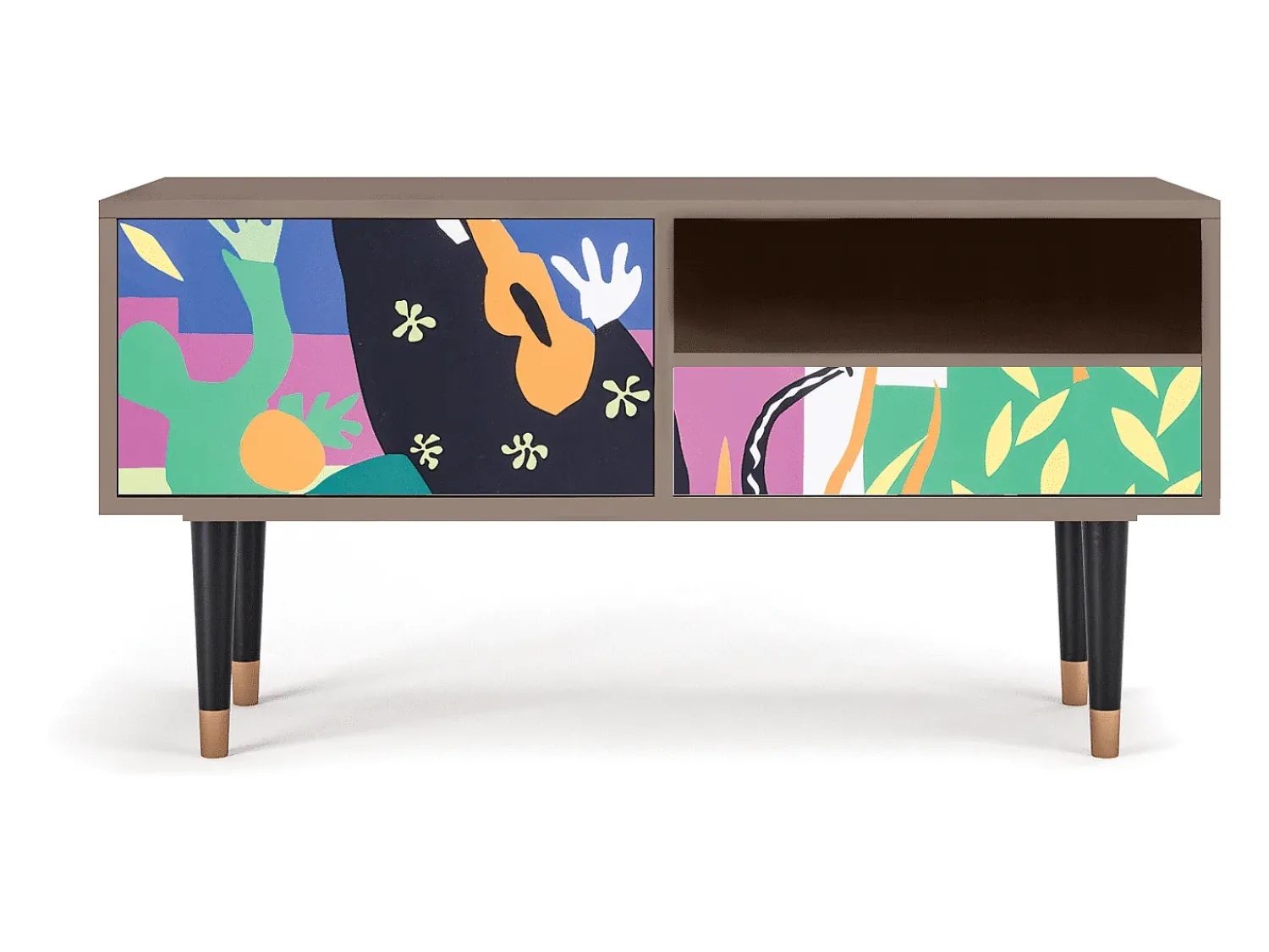New Mueble de TV - 115х59х48 cm - T3 - La Tristesse du Roi, Latte Bege