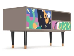 New Mueble de TV - 115х59х48 cm - T3 - La Tristesse du Roi, Latte Bege