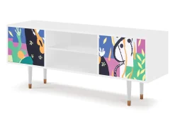 Móvel De Tv| Mueble de TV - 170х69х48 cm - T2 - La Tristesse du Roi, Branco Bege
