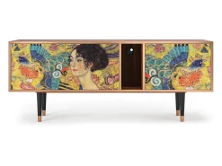 Mueble de TV - 170х69х48 cm - T1 - Lady with Fan by Klimt, Nogueira^ Móvel De Tv