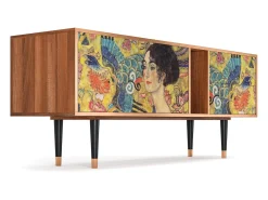 Mueble de TV - 170х69х48 cm - T1 - Lady with Fan by Klimt, Nogueira^ Móvel De Tv