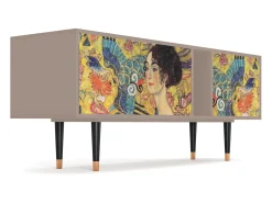 Clearance Mueble de TV - 170х69х48 cm - T1 - Lady with Fan by Klimt, Latte Bege