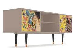Clearance Mueble de TV - 170х69х48 cm - T2 - Lady with Fan by Klimt, Latte Bege