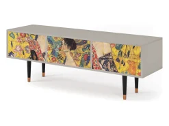 Móvel De Tv| Mueble de TV - 170х59х48 cm - T4 - Lady with Fan by Klimt, Areia Bege