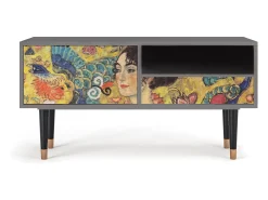 Móvel De Tv| Mueble de TV - 115х59х48 cm - T3 - Lady with Fan by Klimt, Areia Bege