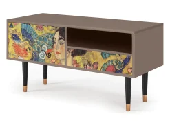 Móvel De Tv* Mueble de TV - 115х59х48 cm - T3 - Lady with Fan by Klimt, Latte Bege