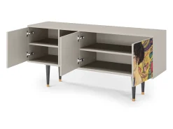Mueble de TV - 150х69х41 cm - T5 - Lady with Fan by Klimt, Areia^ Móvel De Tv
