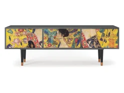 Móvel De Tv* Mueble de TV - 170х59х48 cm - T4 - Lady with Fan by Klimt, Antracite Cinza antracite