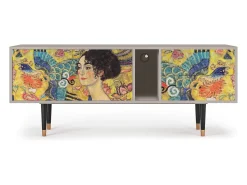Mueble de TV - 170х69х48 cm - T1 - Lady with Fan by Klimt, Areia^ Móvel De Tv