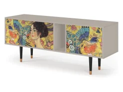 Mueble de TV - 170х69х48 cm - T1 - Lady with Fan by Klimt, Areia^ Móvel De Tv