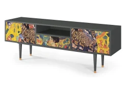 Sale Mueble de TV - 170х59х41 cm - T6 - Lady with Fan by Klimt, Antracite Cinza antracite