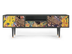 Sale Mueble de TV - 170х59х41 cm - T6 - Lady with Fan by Klimt, Antracite Cinza antracite