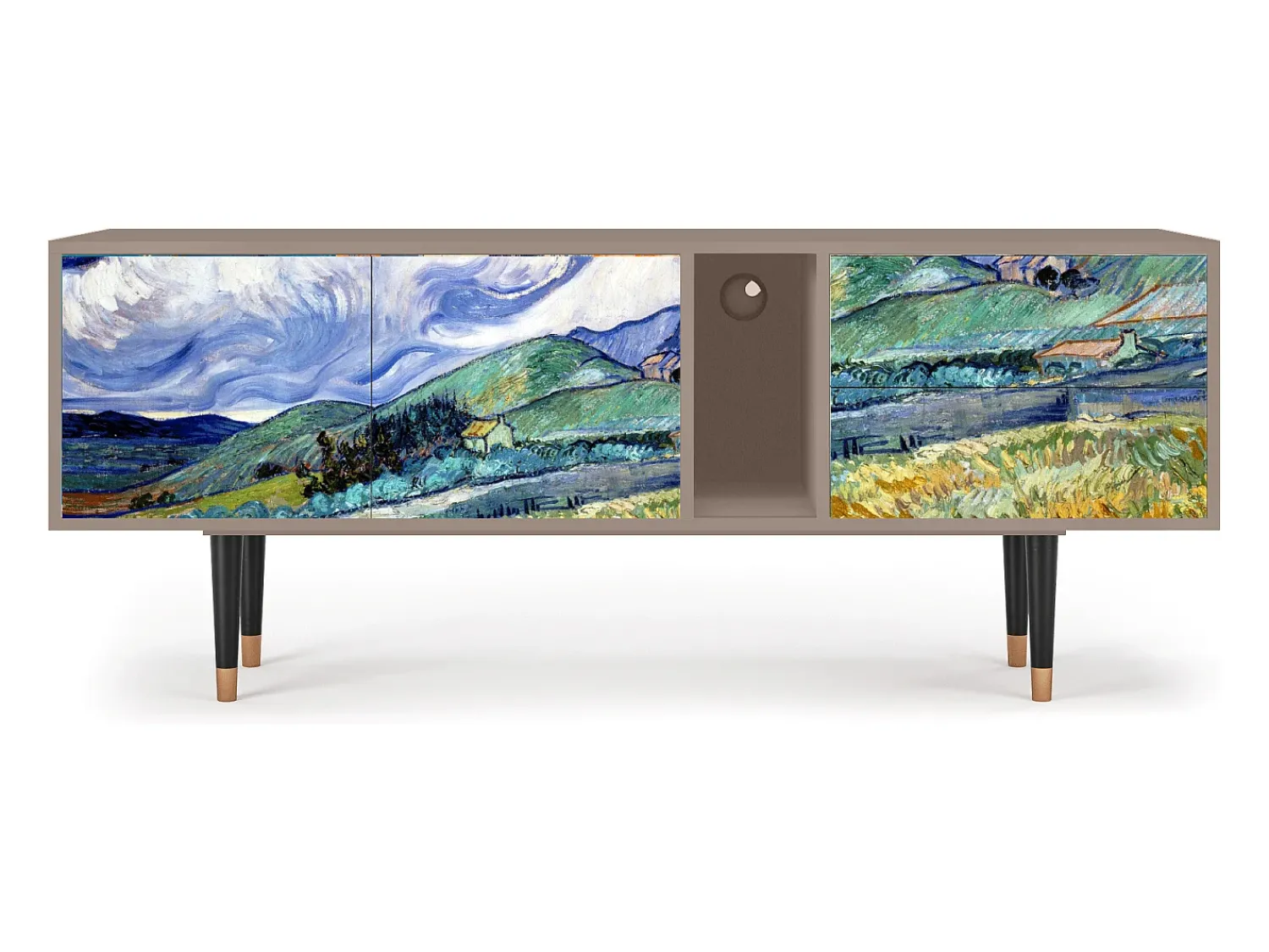 Mueble de TV - 170х69х48 cm - T1 - Landscape, Latte^ Móvel De Tv
