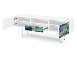 Móvel De Tv| Mueble de TV - 170х59х41 cm - T6 - Landscape, Branco Bege