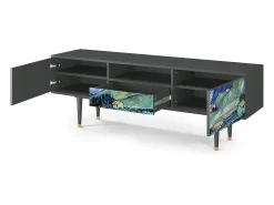 Móvel De Tv* Mueble de TV - 170х59х41 cm - T6 - Landscape, Antracite Cinza antracite