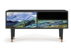 Móvel De Tv| Mueble de TV - 115х59х48 cm - T3 - Landscape, Antracite Cinza antracite