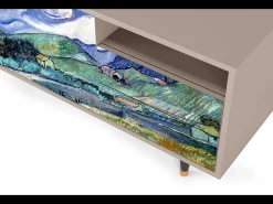 Móvel De Tv| Mueble de TV - 125х56х41 cm - T7 - Landscape, Latte Bege